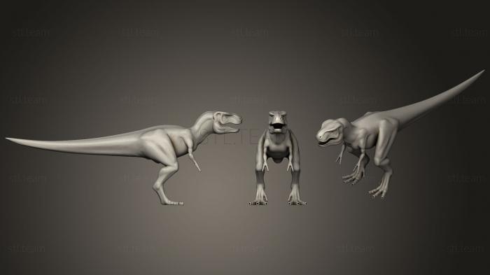 3D модель Анимированный Тираннозавр (STL)